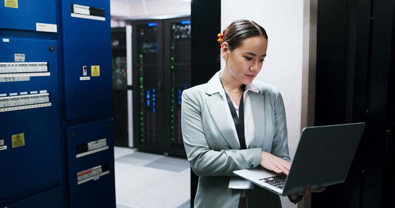 IT specialist managing a self-hosted Bitrix24 On-Premise deployment in a private server room
