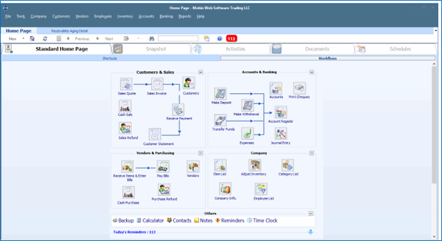 QBM Home Page Screenshot