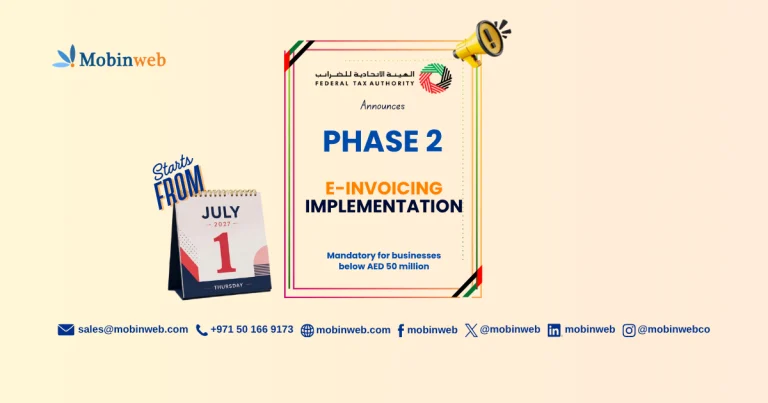 UAE FTA Announces Phase 2 of E-Invoicing Implementation - Mobinweb