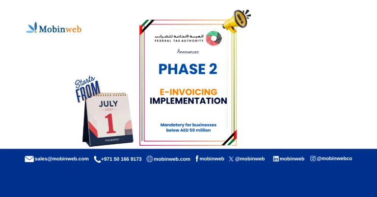 UAE FTA Announces Phase 2 of E-Invoicing Implementation - Mobinweb