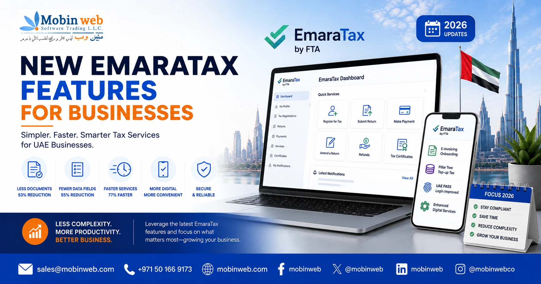 New EmaraTax Features for Business - Mobinweb
