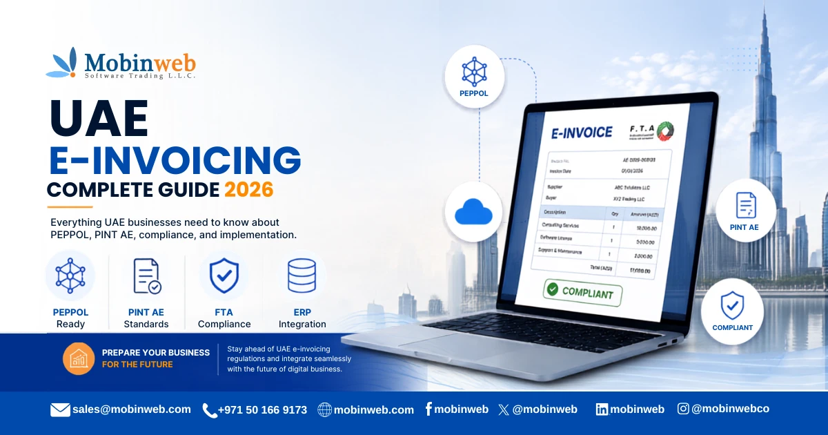 UAE E-Invoicing Complete Guide 2026 - Mobinweb