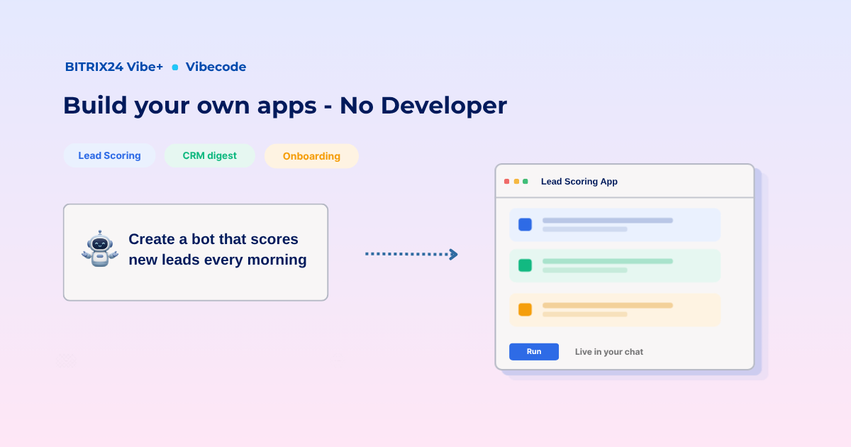 build own apps with bitrix24 x vibecode