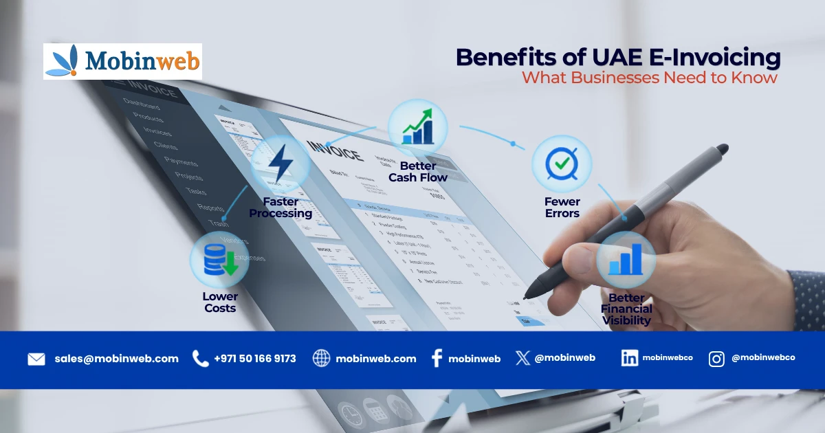 benefits of e-invoicing - Mobinweb Insights